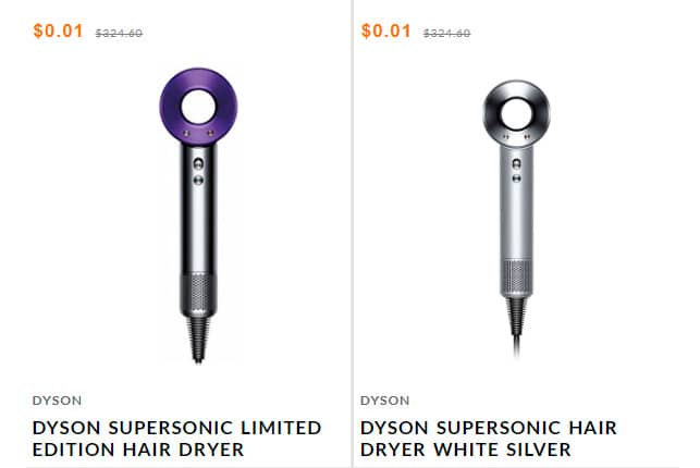 Electronicsshoph.info Fake Online Shop Dyson