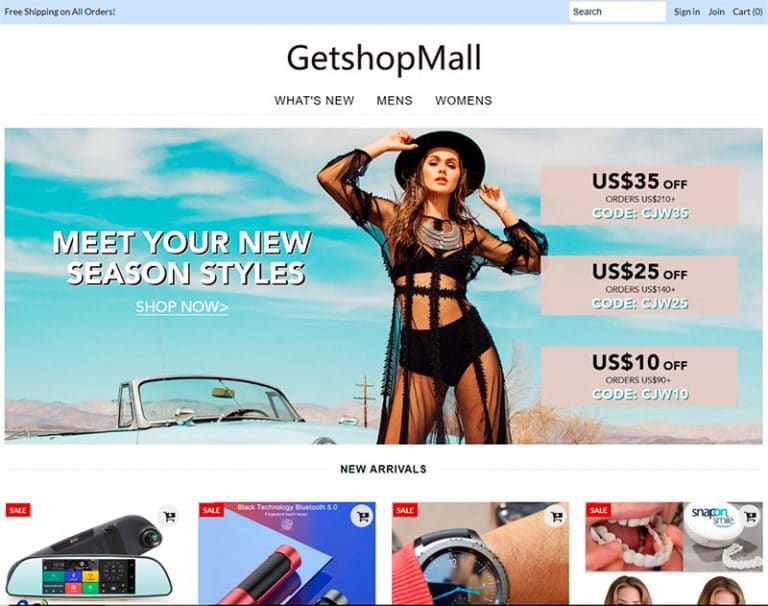 getshopmall.com tienda online dudosa online multiproducto