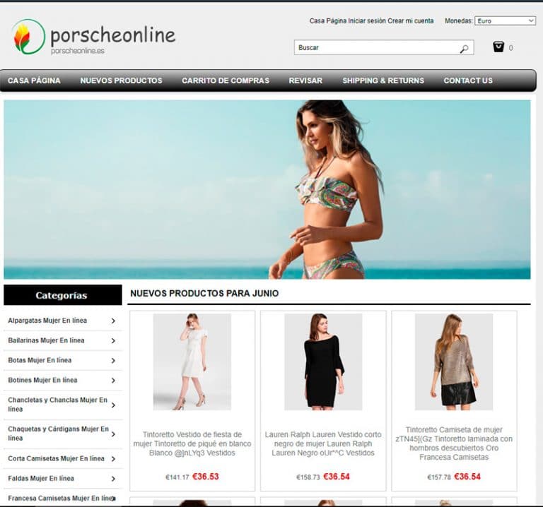 porscheonline.es tienda online dudosa online moda mujer