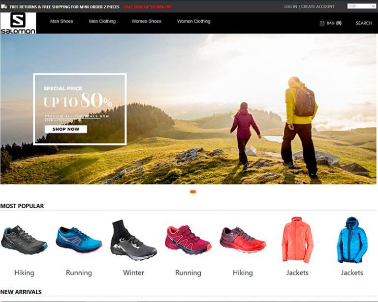 salomoneshoes.online Tienda falsa online Salomon