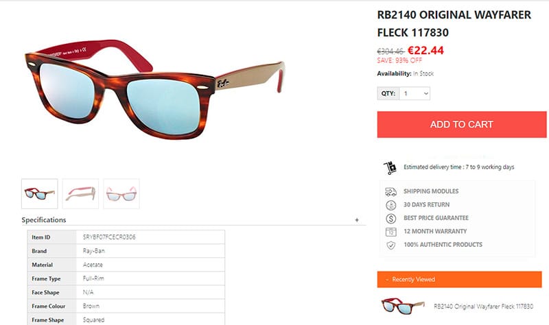 Shoeskvot.gdn Fake Shop Online Rayban