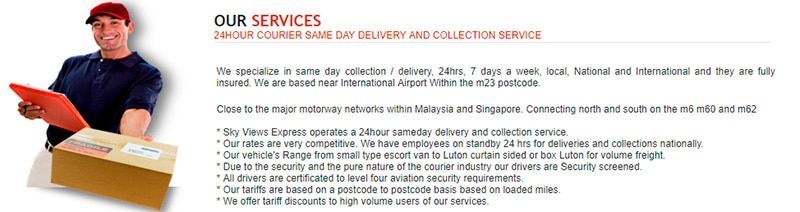 Skyviewsexpress.com Fake Web Of Shipments And Parcels