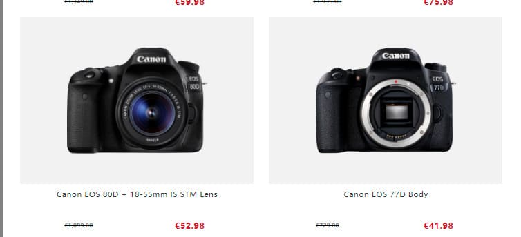 Cameraxshop.com Fake Online Shop Canon