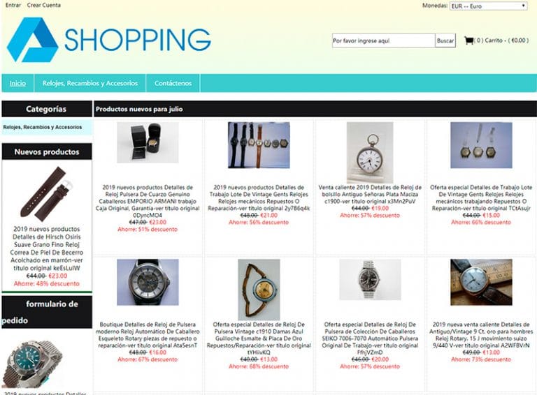 escuelainfantilladelicia.es tienda online dudosa online multiproducto