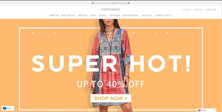 goodsmost.com tienda dudosa de moda