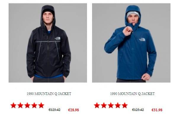 Jacketsnf.com Tienda Falsa Online
