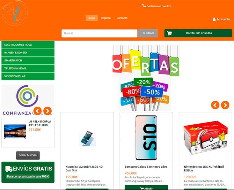 24siete.tienda-online.com tienda online electronica