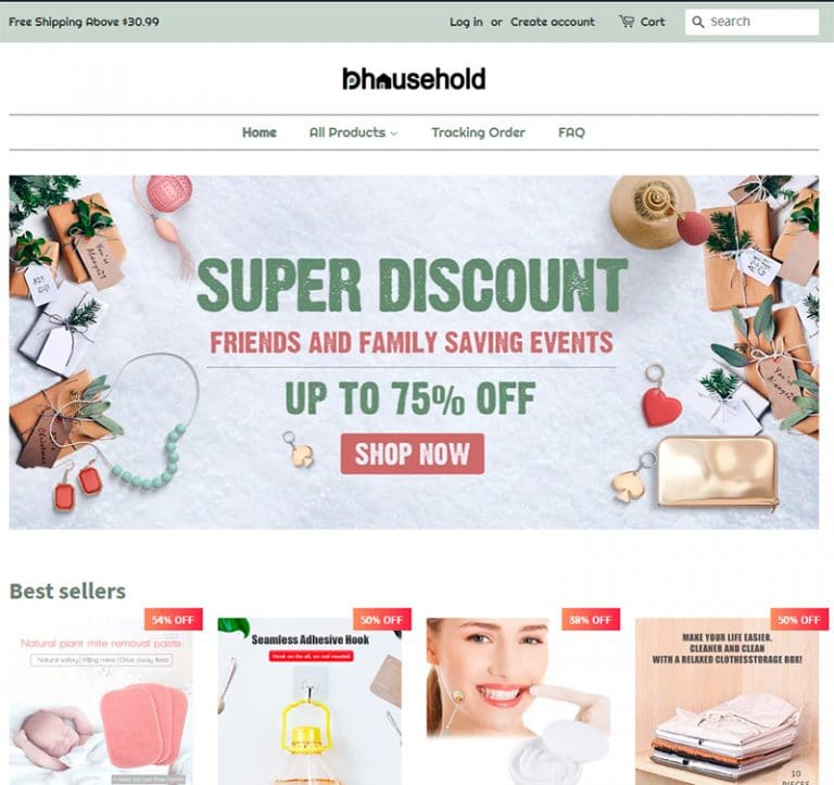 bphousehold.com tienda dudosa multiproducto