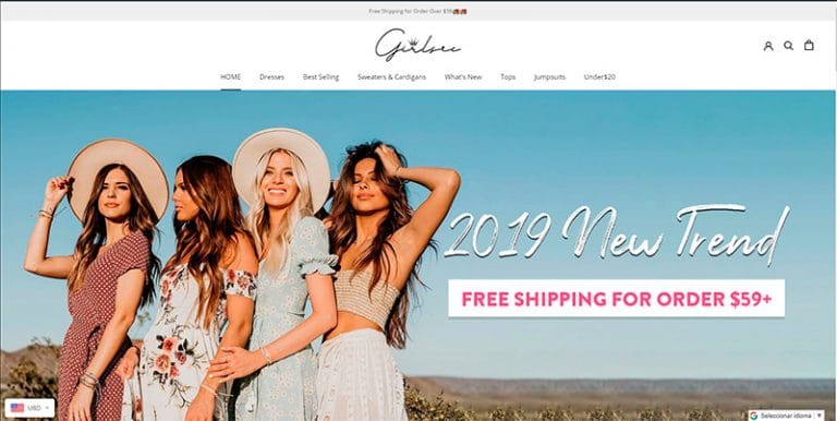 girlsec.com tienda dudosa de moda de mujer