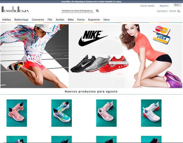 ilovechollos.es tienda dudosa de zapatillas