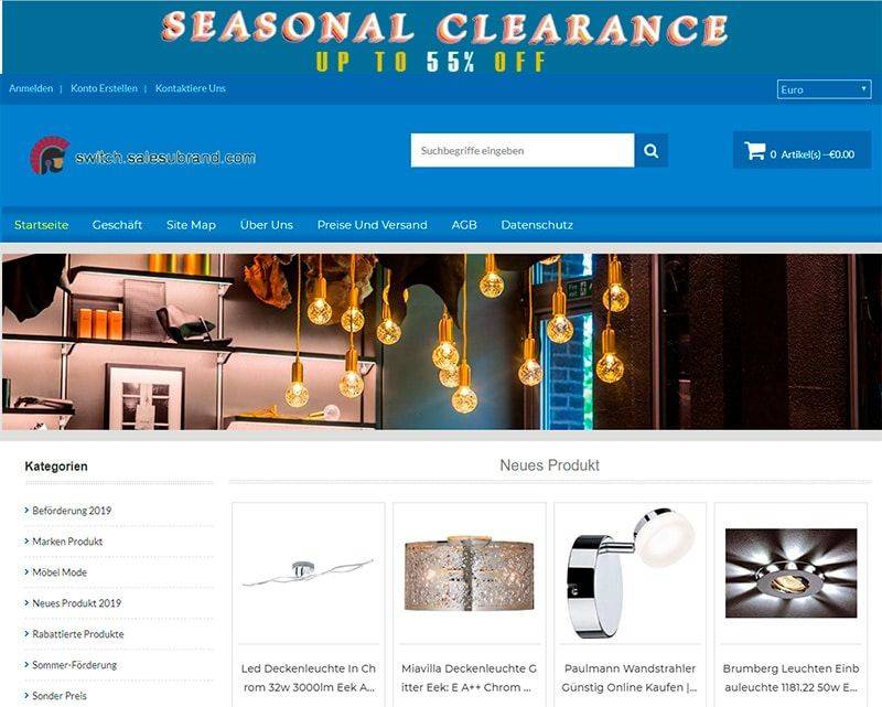Switch.salesubrand.com Tienda Falsa Online Decoracion