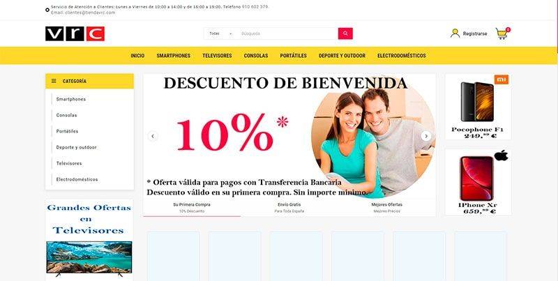 Tiendavrc.com Posible Tienda Online Fraudulenta Electronica