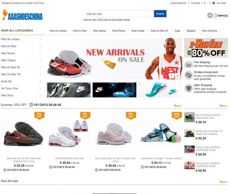 aaashoeschina.com tienda dudosa Nike