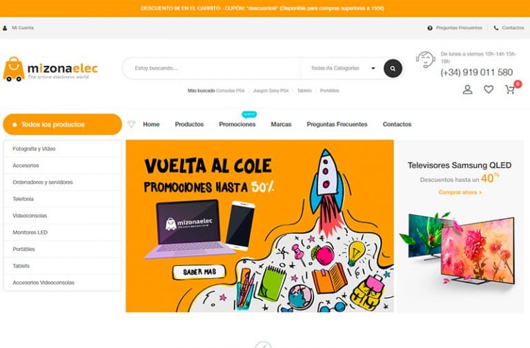 mizonaelec.com tienda online de electrónica