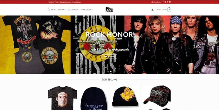 rockhonor.com tienda dudosa artículos de rock