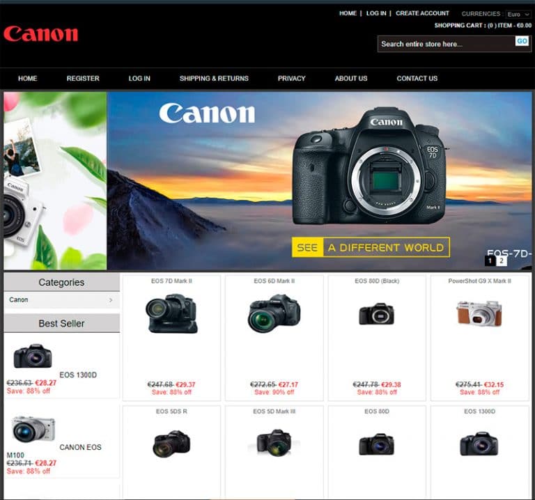 melcans.store tienda online dudosa online Canon