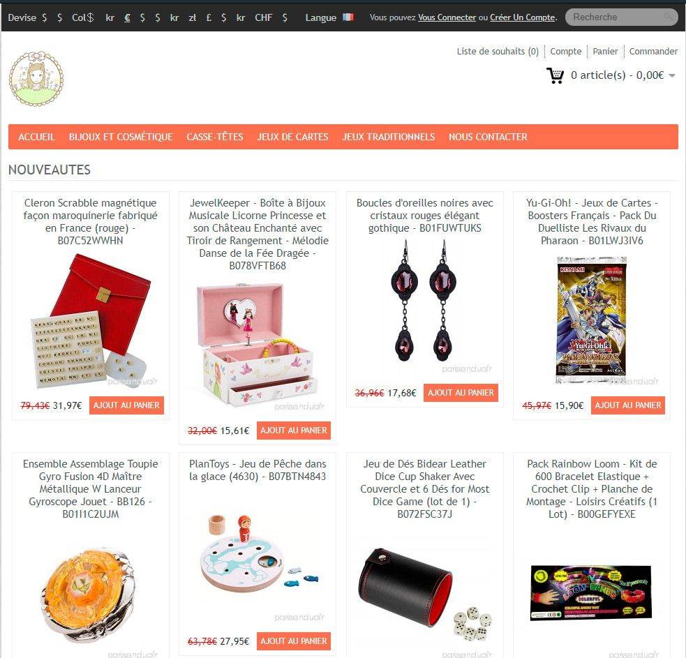 Parisenduo.fr Tienda Online Dudosa Multiproducto