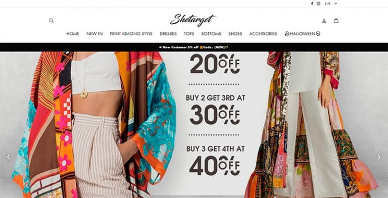 shetarget.com tienda dudosa de moda
