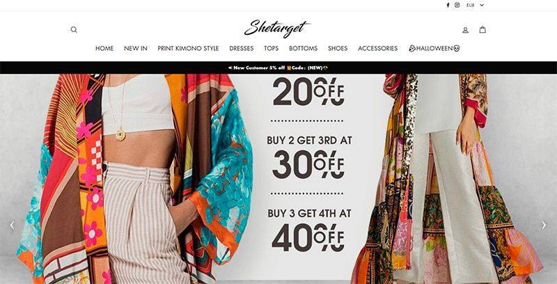 Shetarget.com Tienda Online Dudosa Moda