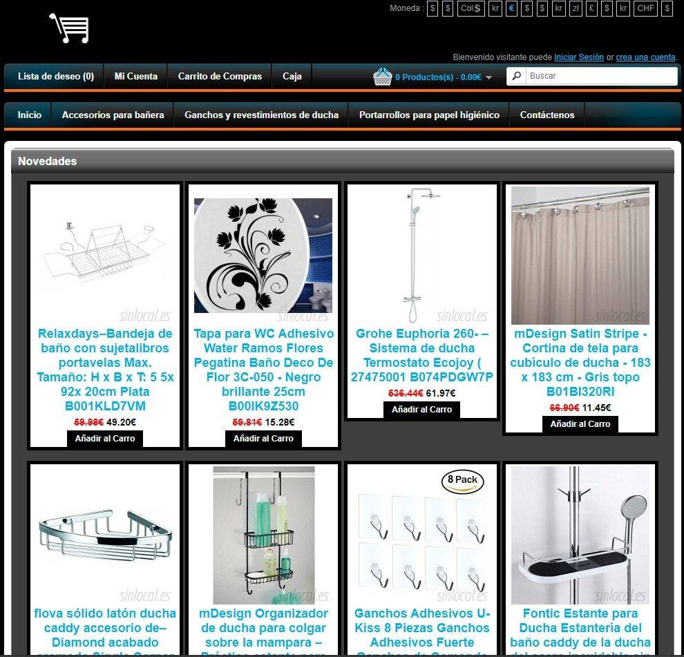 Sinlocal.es Tienda Online Dudosa Accesorios Baño