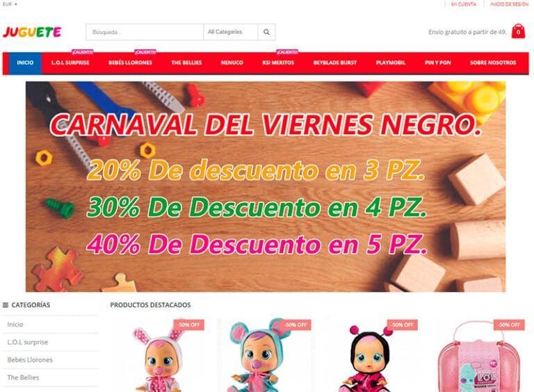 jugueteu.com tienda dudosa juguetes