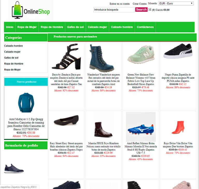 mariamartinezcoach.es fake online fashion shop