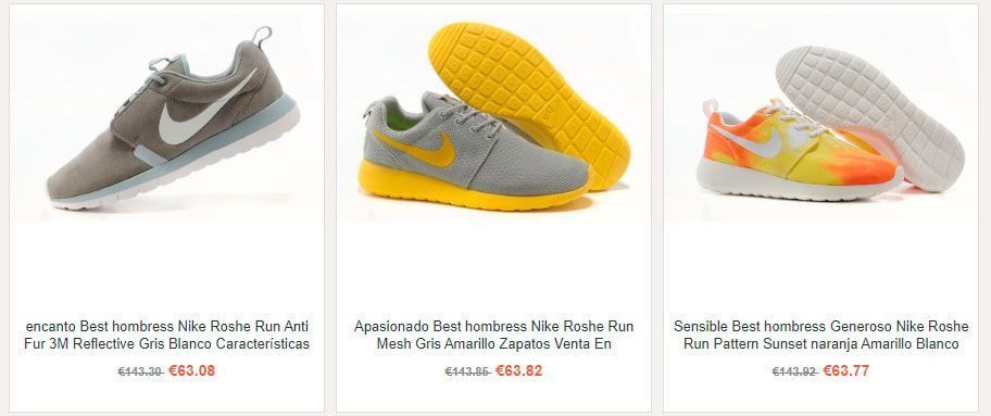 Megatubo.es Online Shop Fake Nike Sneakers