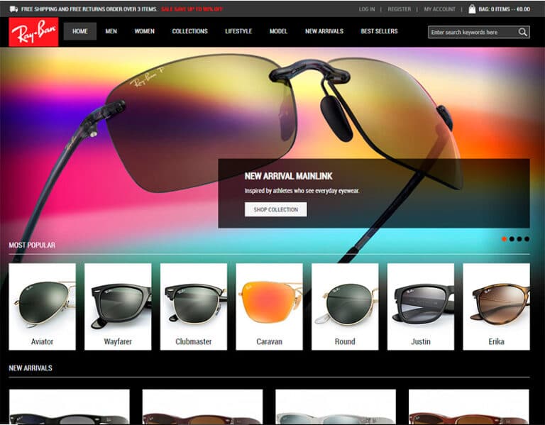rbnzx.com tienda dudosa gafas Ray-Ban