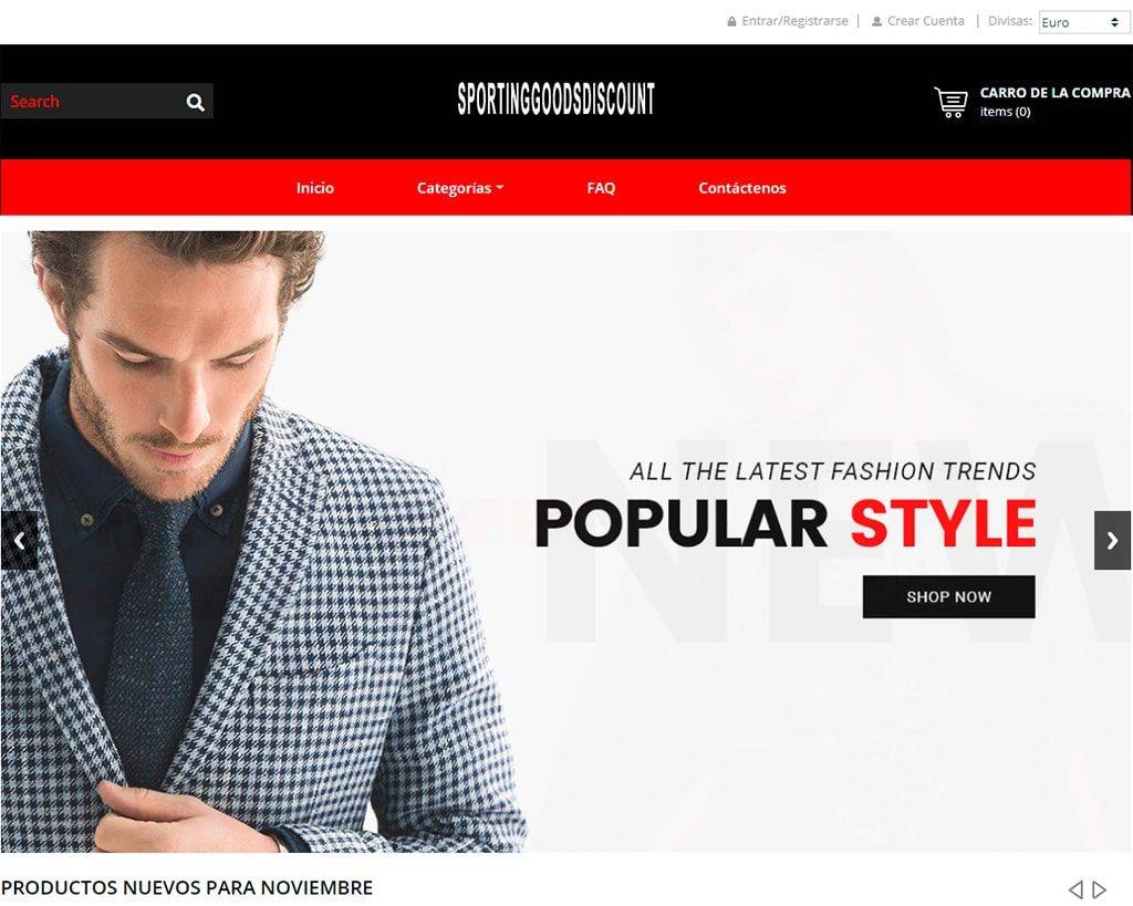 Sportinggoodsdiscount.xyz Tienda Online Dudosa Multiproducto
