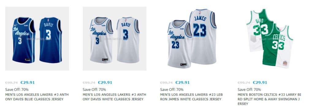 Tantzz.com Fake Shop Online Articles Nba