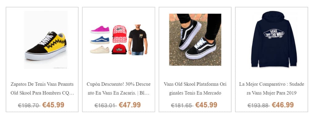 Lebijoutier.es False Online Shop Vans
