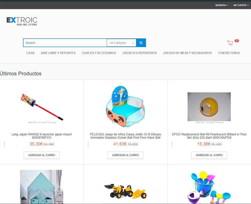Monika Scraplife.com Tienda Online Dudosa Juguetes