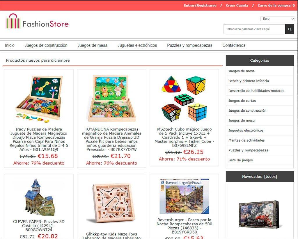 Nohasevilla.es Tienda Online Dudosa Juguetes