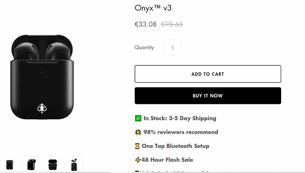 Spadepods.com Online Shop False Headphones