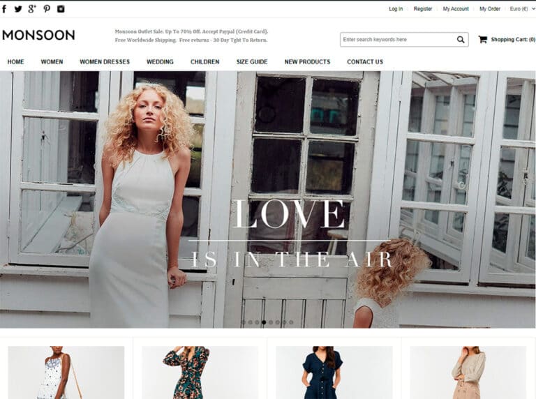 monsoonoutlet.com fake online fashion shop Monsoon