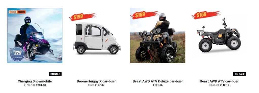 Xnmvbz.myshopify.com Fake Electric Vehicle Online Shop