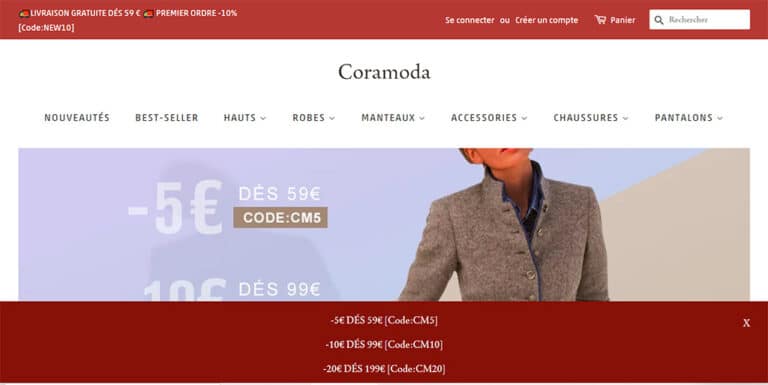 coramoda.com fake online fashion shop