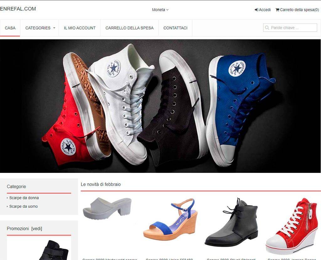 Enrefal.com Tienda Online Dudosa Calzado