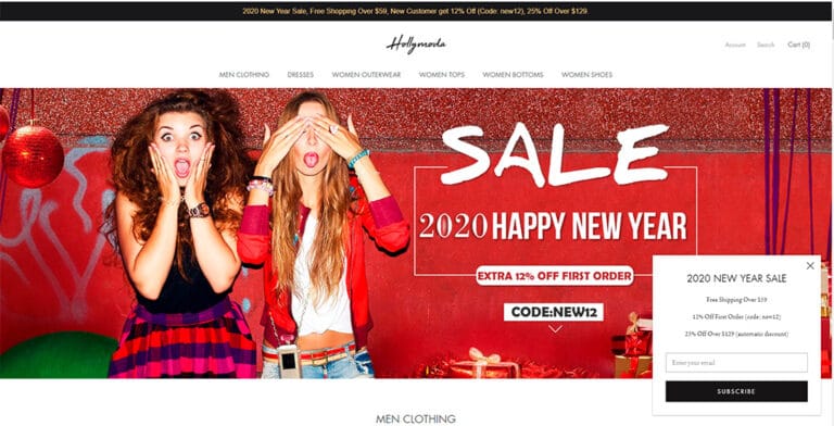 hollymoda.com online shop fake fashion man and woman