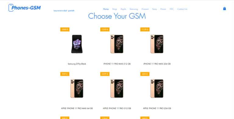 phones-gsm.com fake online smartphones shop