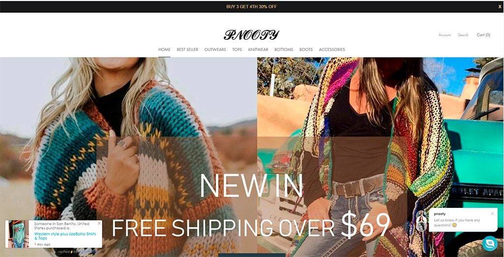 Pnooty.com Tienda Online Dudosa Moda