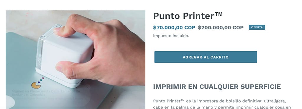 Punto-Printer.com Online Shop Fake Pocket Printer