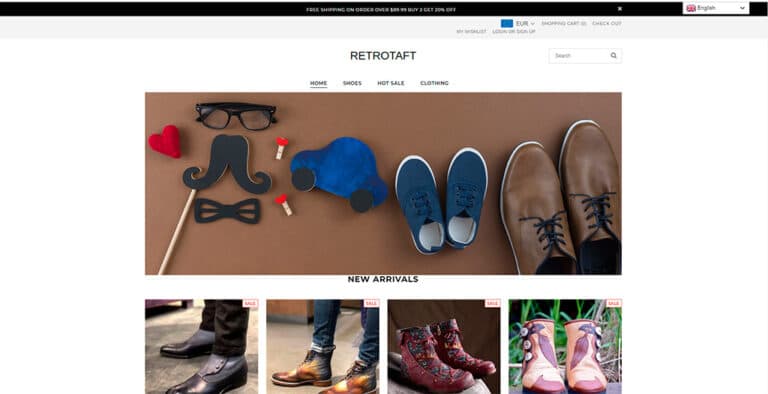 retrotaft.com online fake shoe shop