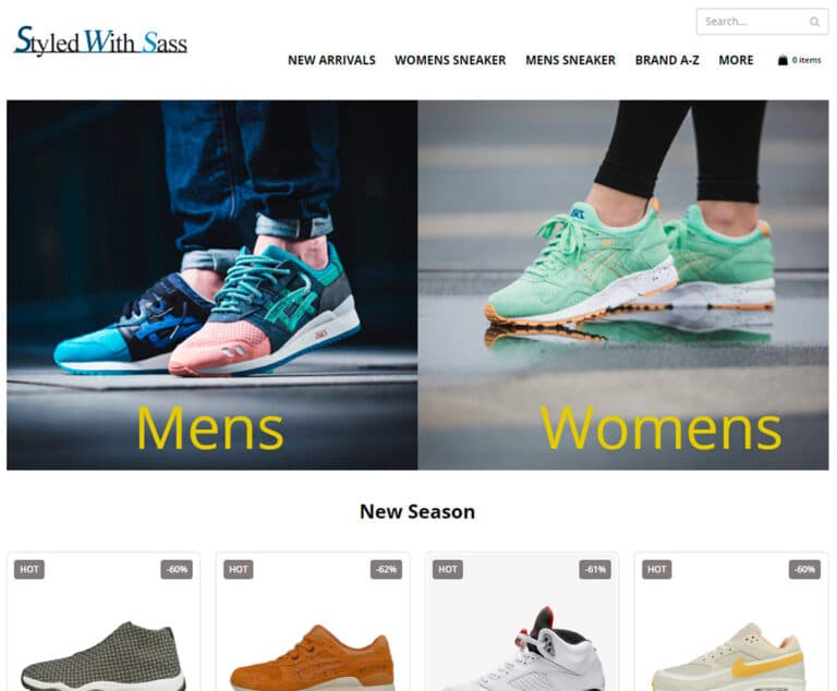 styledwithsass.com fake sneakers online shop
