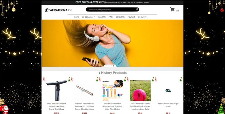 afratecmarket.com fake multi-product online shop