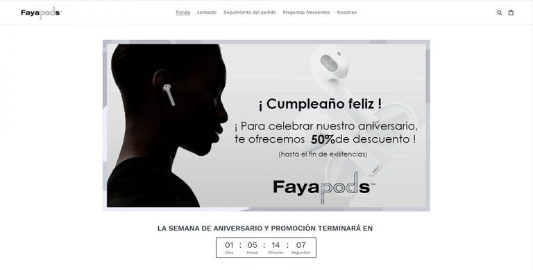 fayapods.es fake wireless headphones online shop