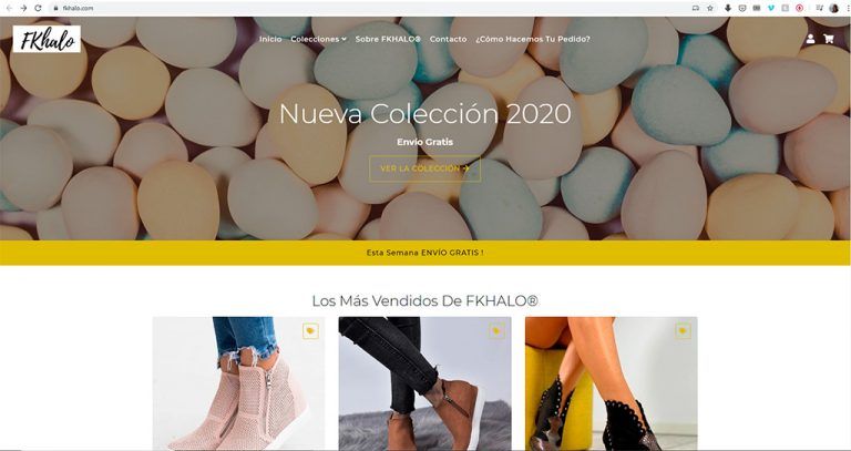 fkhalo.com fake footwear online shop