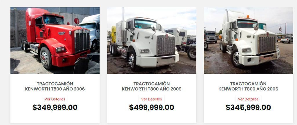 Kenworth-Seminuevos.com Fake Online Shop Selling Trucks Kenworth