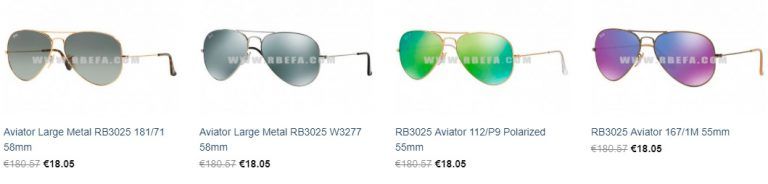 rbefa.com questionable online store Rayban glasses