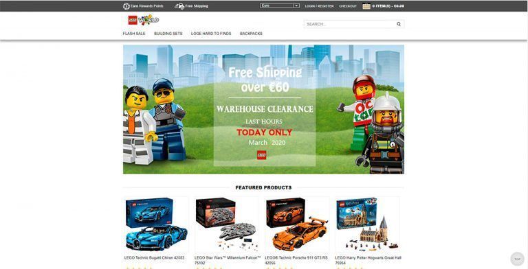 viwau.com fake Lego online shop